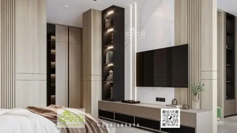 تفصيل خلفيات تلفزيون جداري 0504307716 ديكورات حديثة للتلفاز في جدة